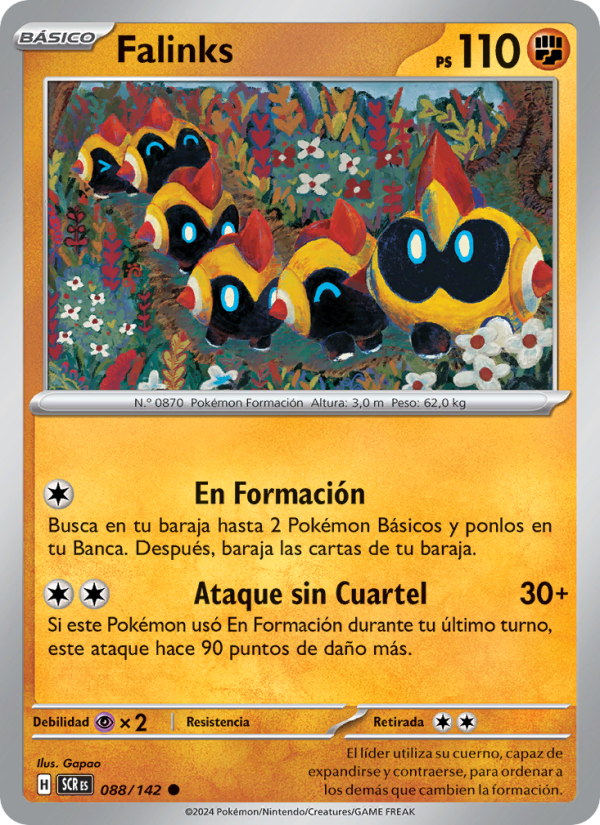 Falinks 088 — Stellar Crown (Spanish Pokémon TCG card)