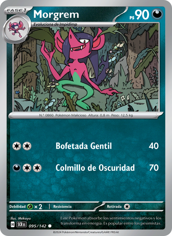 Morgrem 095 — Stellar Crown (Spanish Pokémon TCG card)