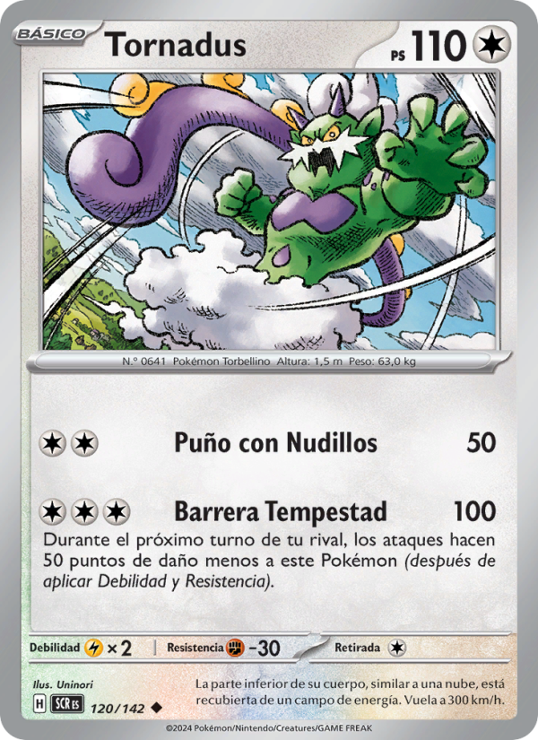 Tornadus 120 — Stellar Crown (Spanish Pokémon TCG card)