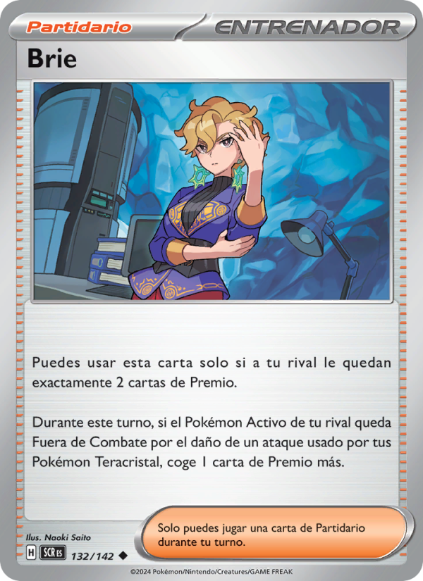 Brie 132 — Stellar Crown (Spanish Pokémon TCG card)