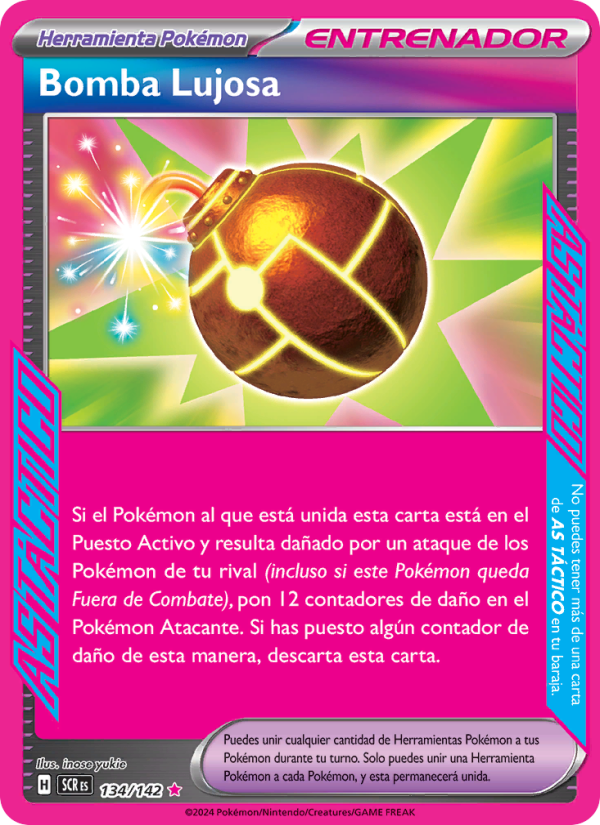 Bomba Lujosa 134 — Stellar Crown (Spanish Pokémon TCG card)