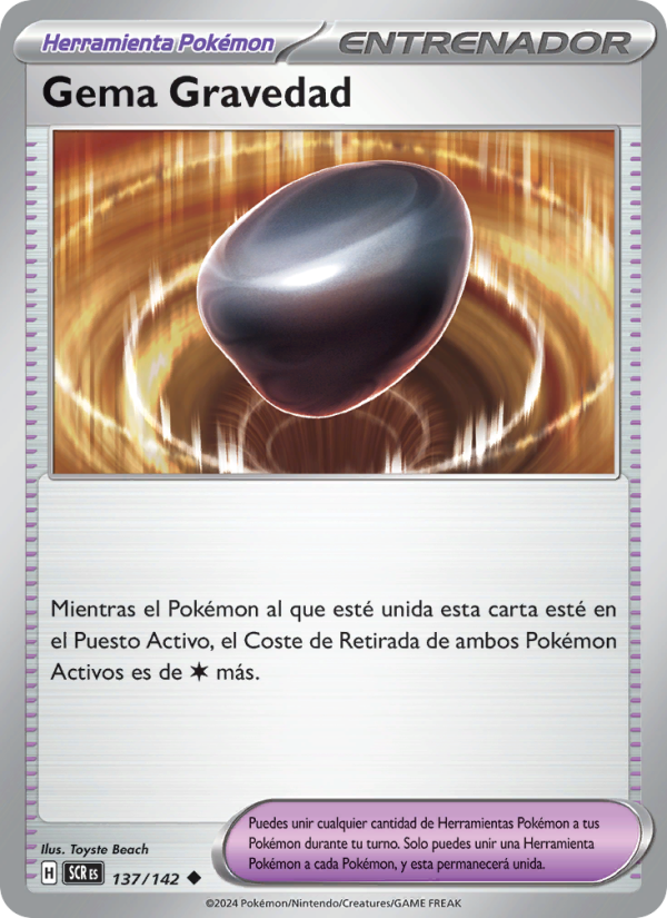 Gema Gravedad 137 — Stellar Crown (Spanish Pokémon TCG card)