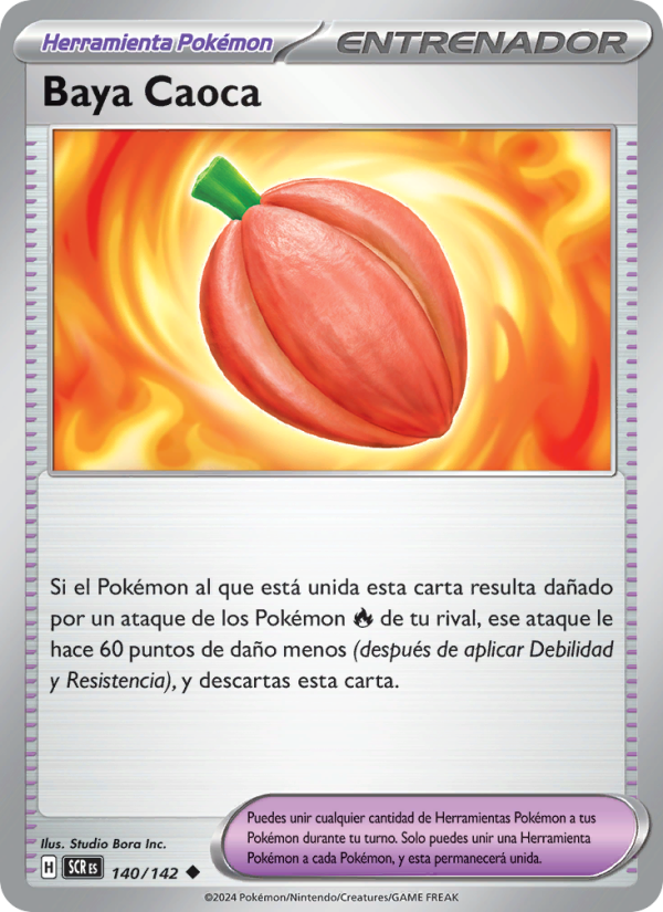 Baya Caoca 140 — Stellar Crown (Spanish Pokémon TCG card)