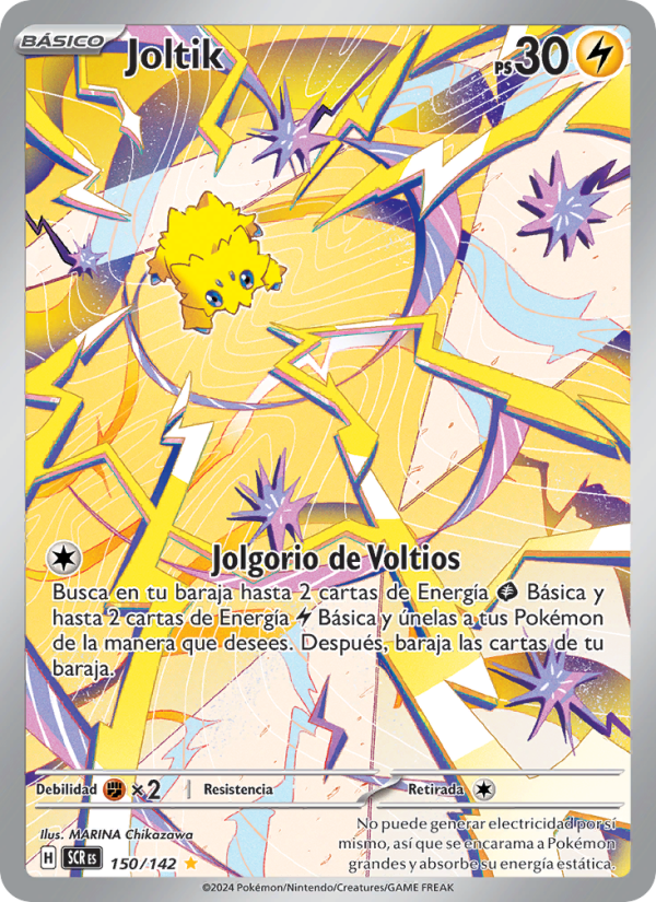 Joltik 150 — Stellar Crown (Spanish Pokémon TCG card)