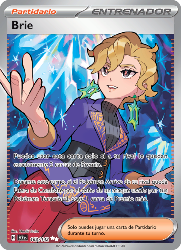 Brie 163 — Stellar Crown (Spanish Pokémon TCG card)
