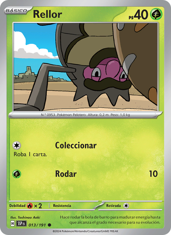 Rellor 013 — Surging Sparks (Spanish Pokémon TCG card)