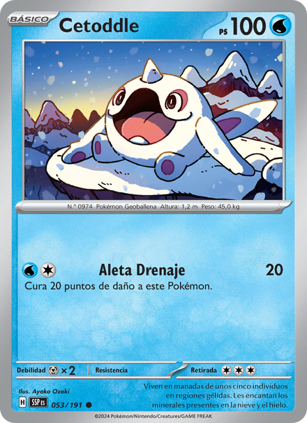 Cetoddle 053 — Surging Sparks (Spanish Pokémon TCG card)