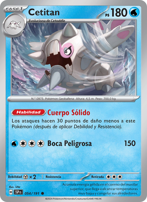 Cetitan 054 — Surging Sparks (Spanish Pokémon TCG card)