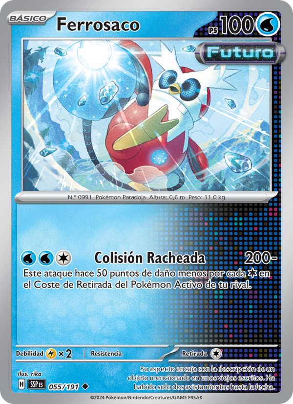 Ferrosaco 055 — Surging Sparks (Spanish Pokémon TCG card)