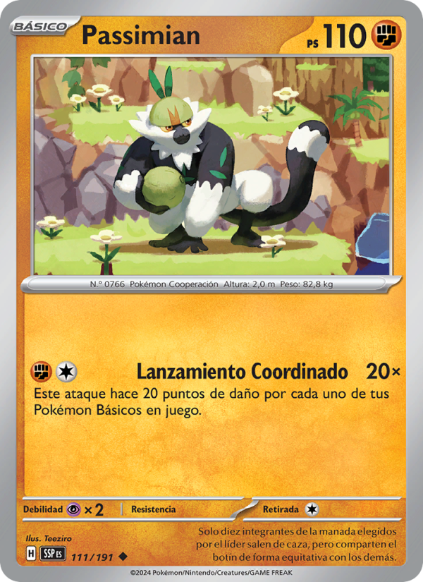 Passimian 111 — Surging Sparks (Spanish Pokémon TCG card)