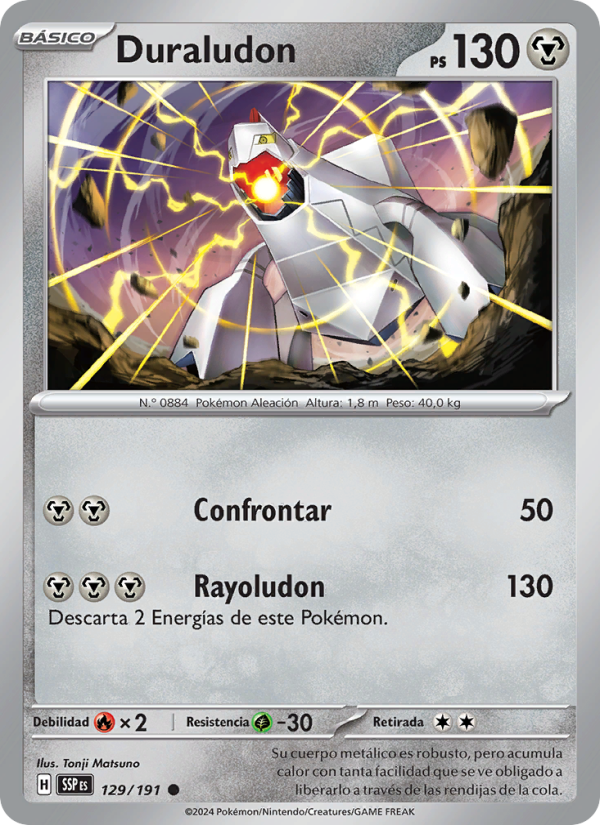 Duraludon 129 — Surging Sparks (Spanish Pokémon TCG card)