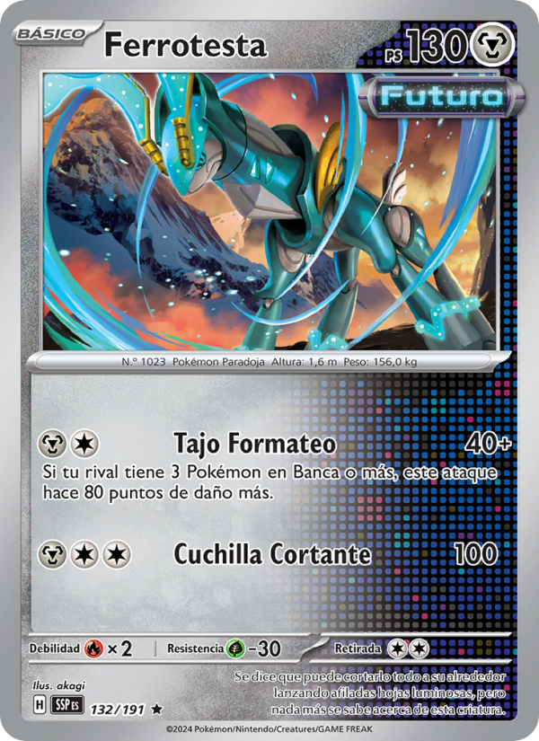 Ferrotesta 132 — Surging Sparks (Spanish Pokémon TCG card)