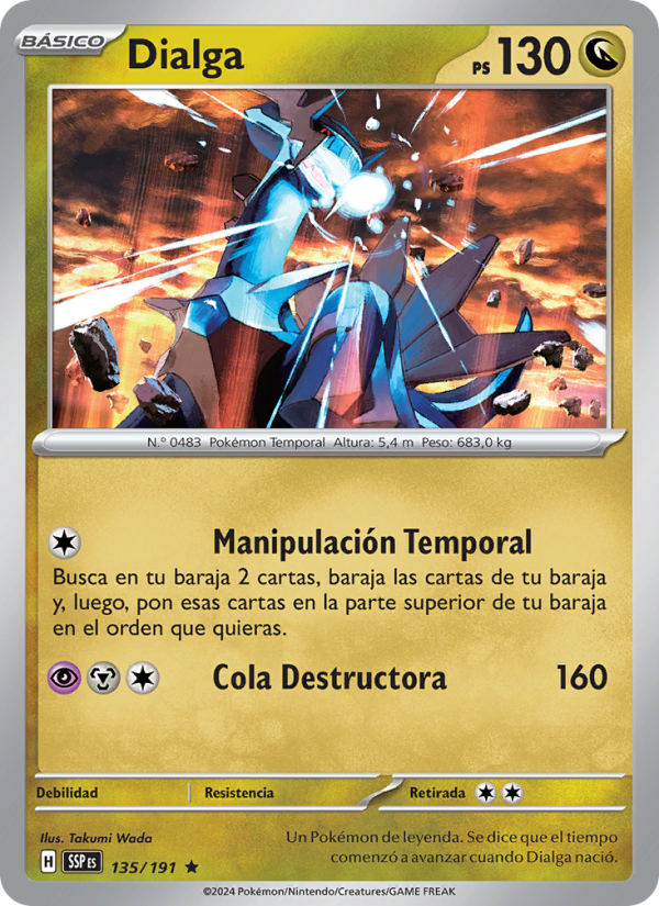 Dialga 135 — Surging Sparks (Spanish Pokémon TCG card)