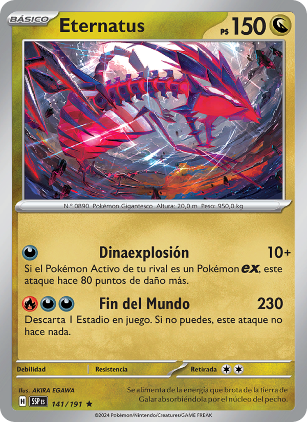 Eternatus 141 — Surging Sparks (Spanish Pokémon TCG card)