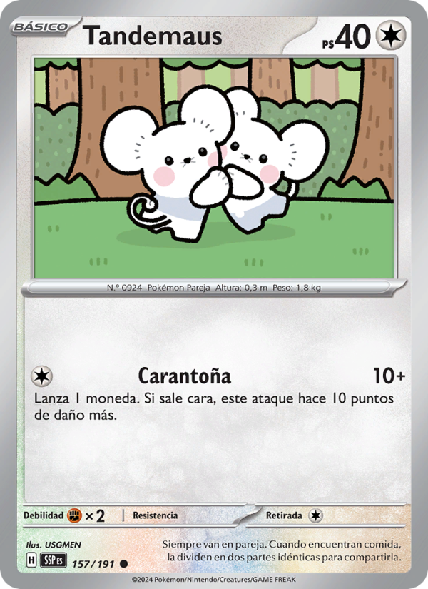 Tandemaus 157 — Surging Sparks (Spanish Pokémon TCG card)