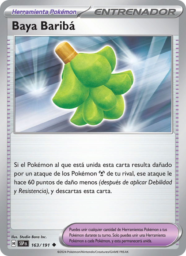 Baya Baribá 163 — Surging Sparks (Spanish Pokémon TCG card)