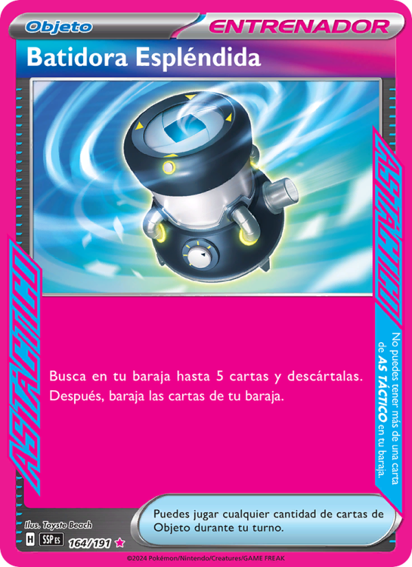 Batidora Espléndida 164 — Surging Sparks (Spanish Pokémon TCG card)
