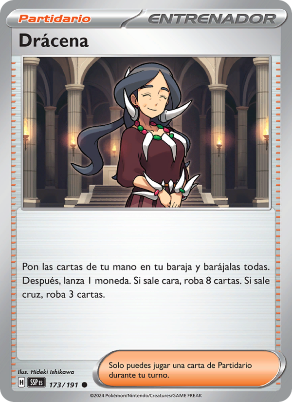 Drácena 173 — Surging Sparks (Spanish Pokémon TCG card)