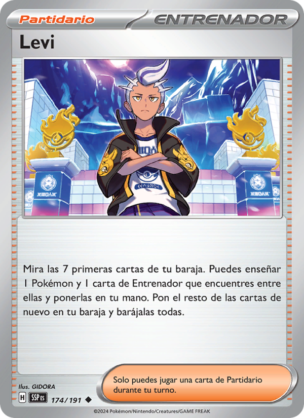 Levi 174 — Surging Sparks (Spanish Pokémon TCG card)