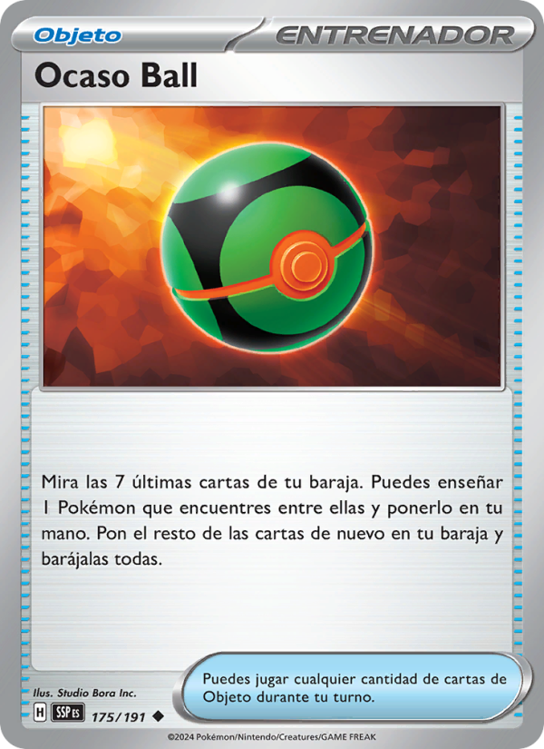 Ocaso Ball 175 — Surging Sparks (Spanish Pokémon TCG card)