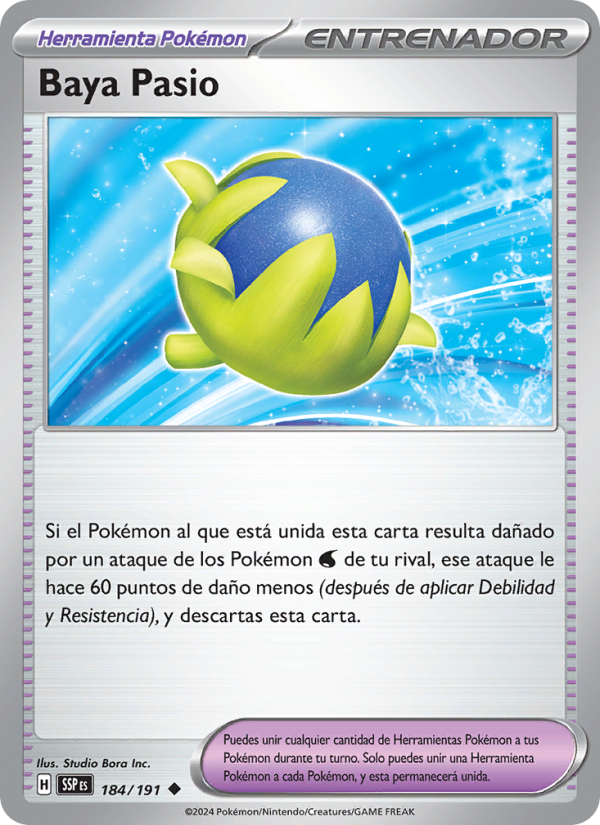 Baya Pasio 184 — Surging Sparks (Spanish Pokémon TCG card)