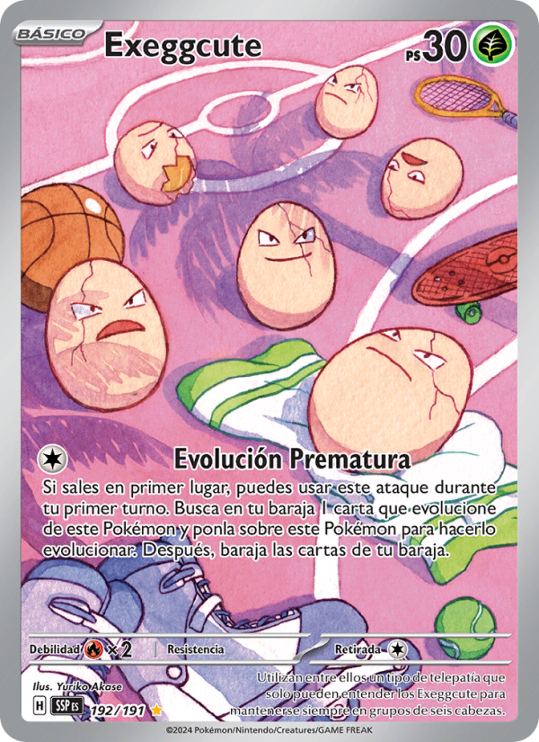 Exeggcute 192 — Surging Sparks (Spanish Pokémon TCG card)