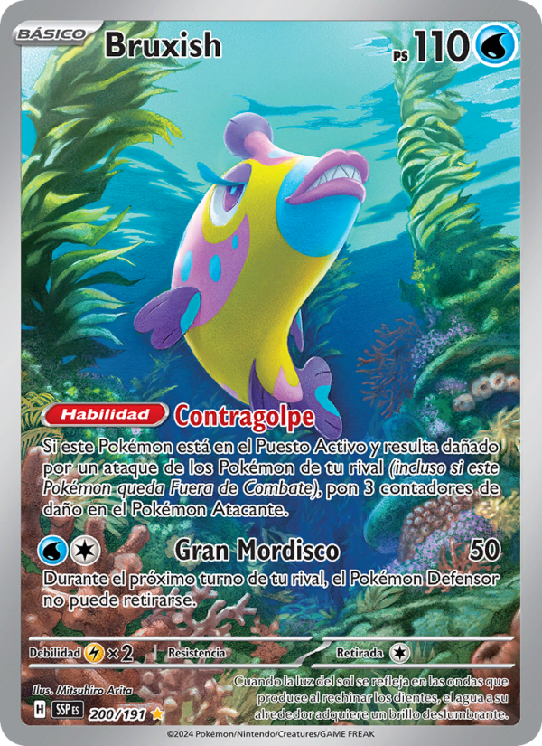 Bruxish 200 — Surging Sparks (Spanish Pokémon TCG card)