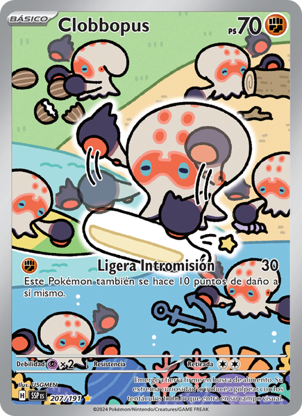 Clobbopus 207 — Surging Sparks (Spanish Pokémon TCG card)