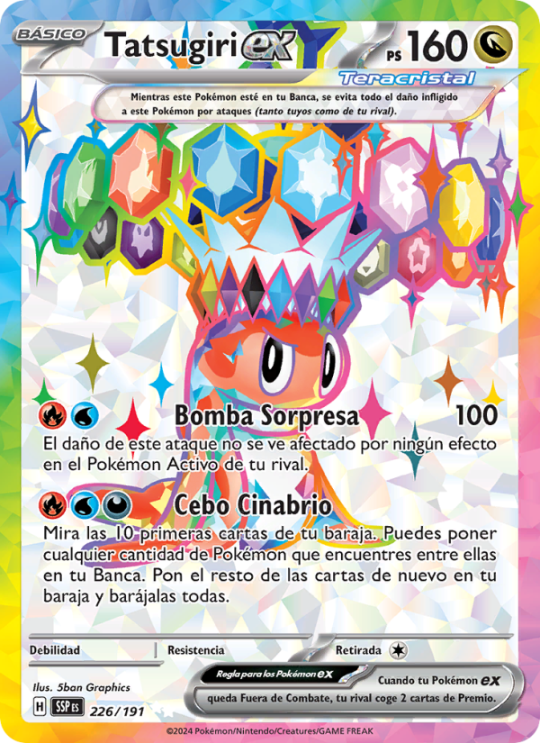 Tatsugiri ex 226 — Surging Sparks (Spanish Pokémon TCG card)