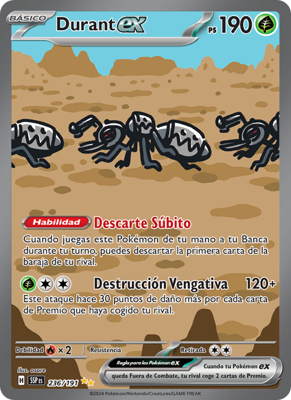 Durant ex 236 — Surging Sparks (Spanish Pokémon TCG card)