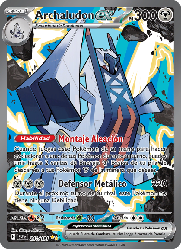 Archaludon ex 241 — Surging Sparks (Spanish Pokémon TCG card)
