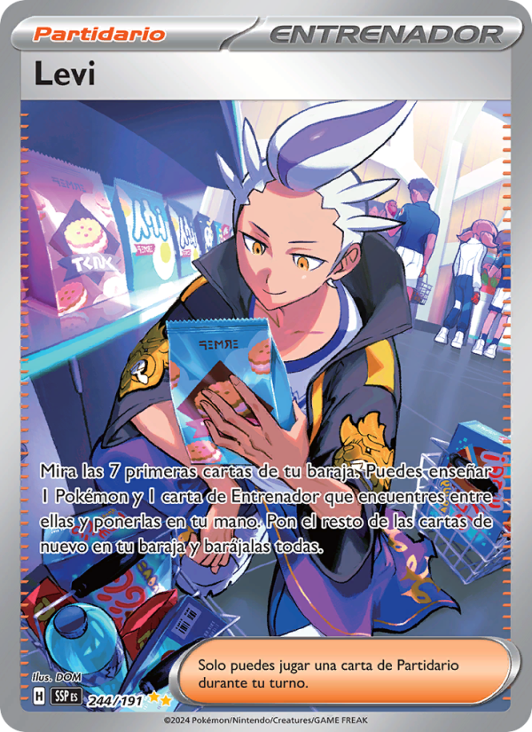 Levi 244 — Surging Sparks (Spanish Pokémon TCG card)