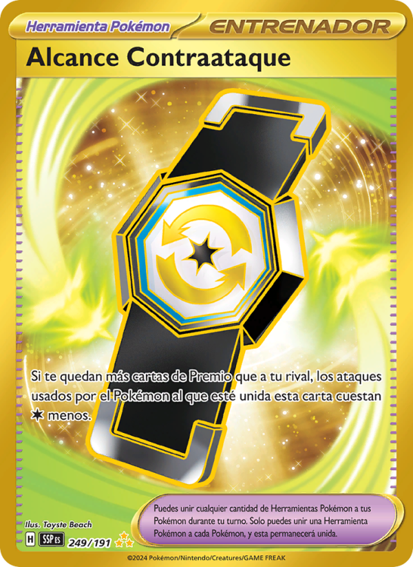 Alcance Contraataque 249 — Surging Sparks (Spanish Pokémon TCG card)