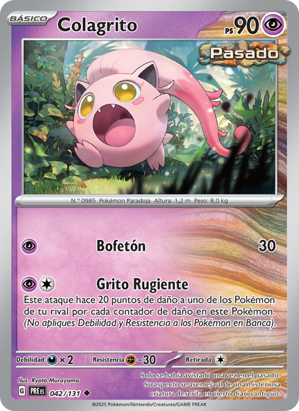 Colagrito 042 — Prismatische Entwicklungen (Spanish Pokémon TCG card)