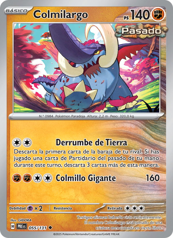 Colmilargo 055 — Prismatische Entwicklungen (Spanish Pokémon TCG card)