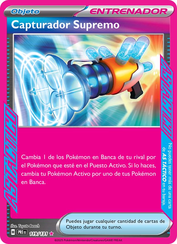 Capturador Supremo 119 — Prismatische Entwicklungen (Spanish Pokémon TCG card)