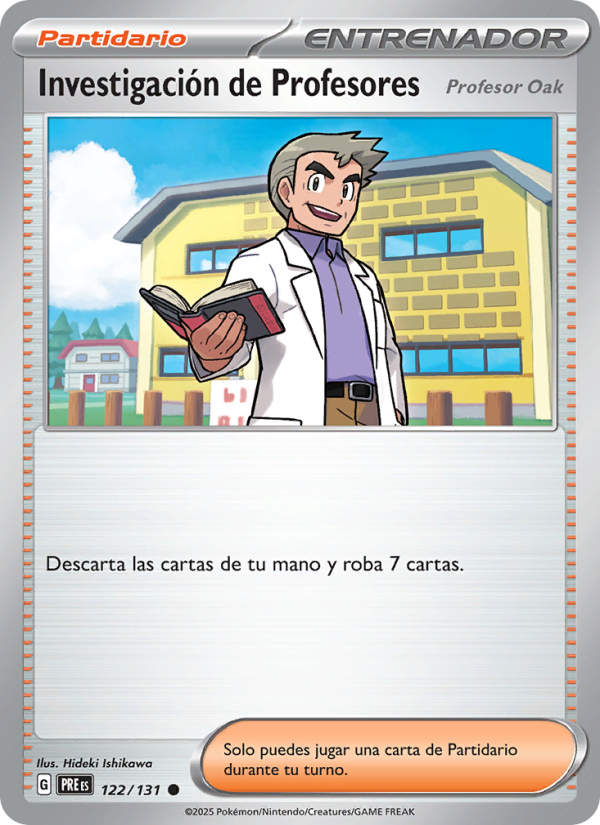 Investigación de Profesores 122 — Prismatische Entwicklungen (Spanish Pokémon TCG card)