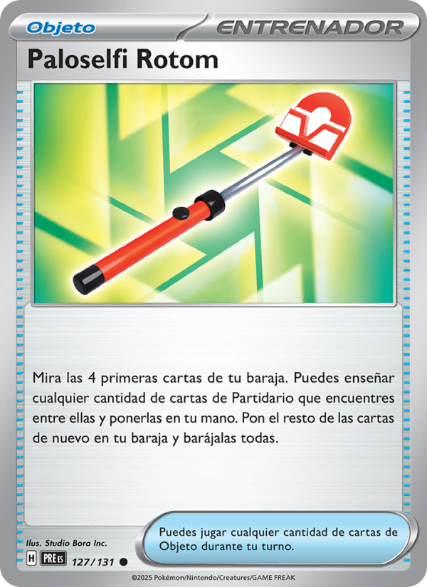 Paloselfi Rotom 127 — Prismatische Entwicklungen (Spanish Pokémon TCG card)