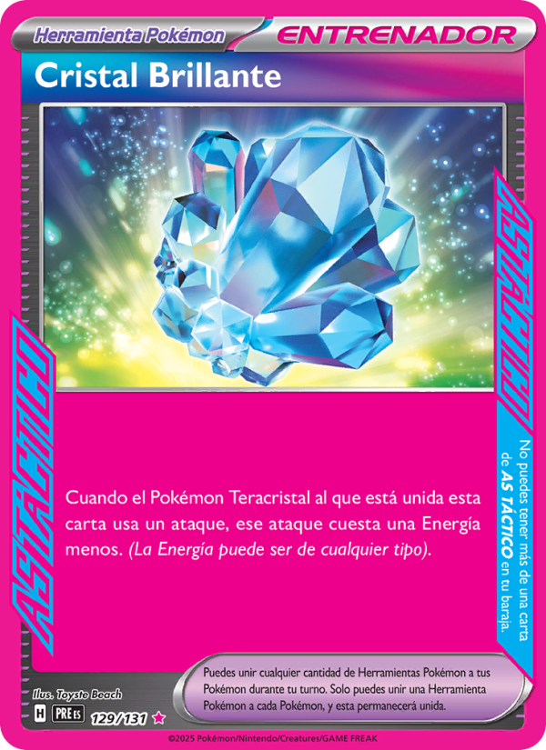 Cristal Brillante 129 — Prismatische Entwicklungen (Spanish Pokémon TCG card)