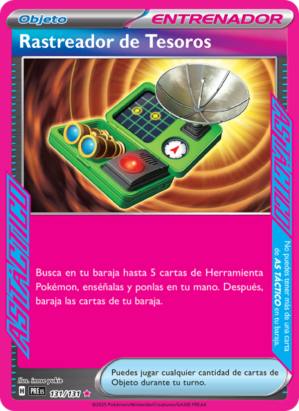 Rastreador de Tesoros 131 — Prismatische Entwicklungen (Spanish Pokémon TCG card)