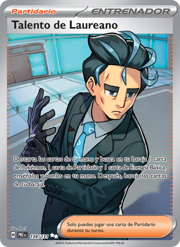 Talento de Laureano 139 — Prismatische Entwicklungen (Spanish Pokémon TCG card)