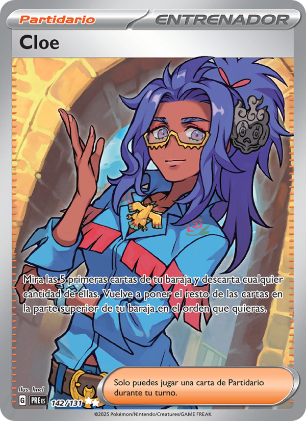 Cloe 142 — Prismatische Entwicklungen (Spanish Pokémon TCG card)