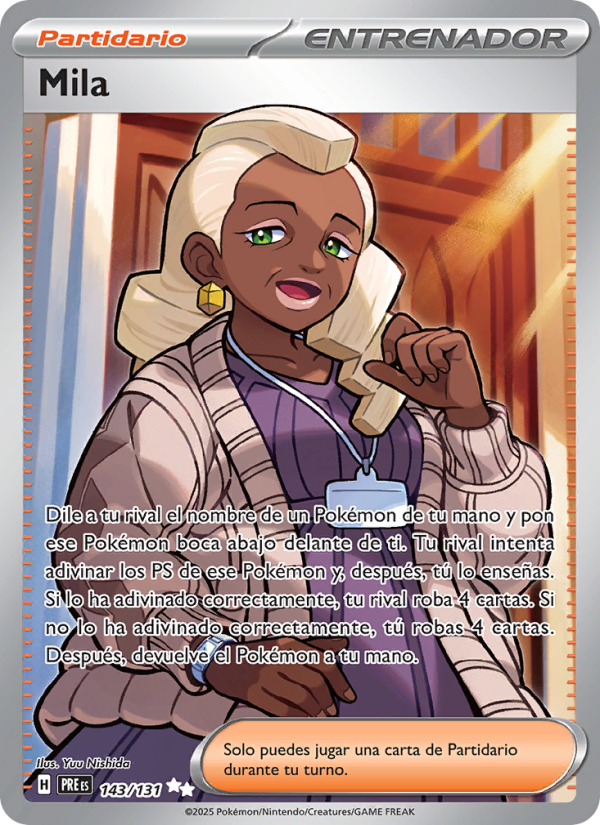 Mila 143 — Prismatische Entwicklungen (Spanish Pokémon TCG card)
