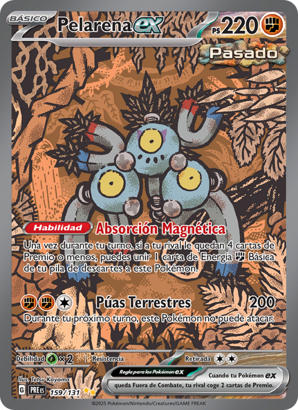Pelarena ex 159 — Prismatische Entwicklungen (Spanish Pokémon TCG card)