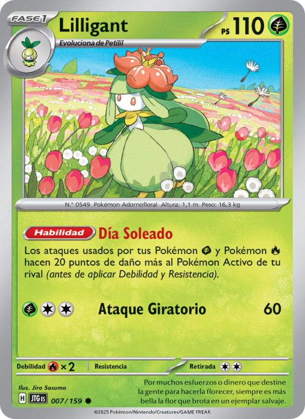 Lilligant 007 — Journey Together (Spanish Pokémon TCG card)