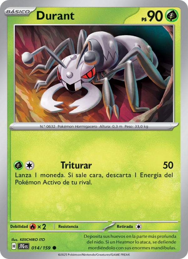 Durant 014 — Journey Together (Spanish Pokémon TCG card)