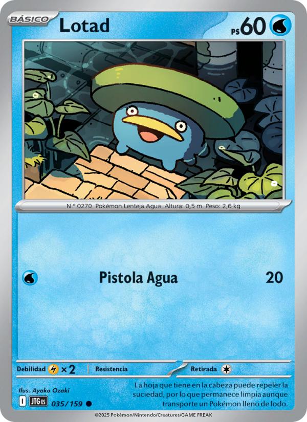 Lotad 035 — Journey Together (Spanish Pokémon TCG card)