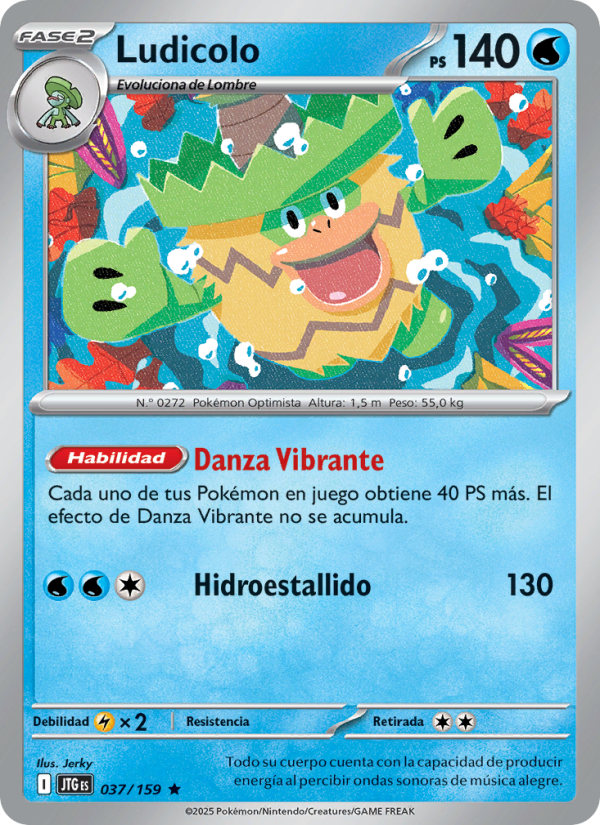 Ludicolo 037 — Journey Together (Spanish Pokémon TCG card)