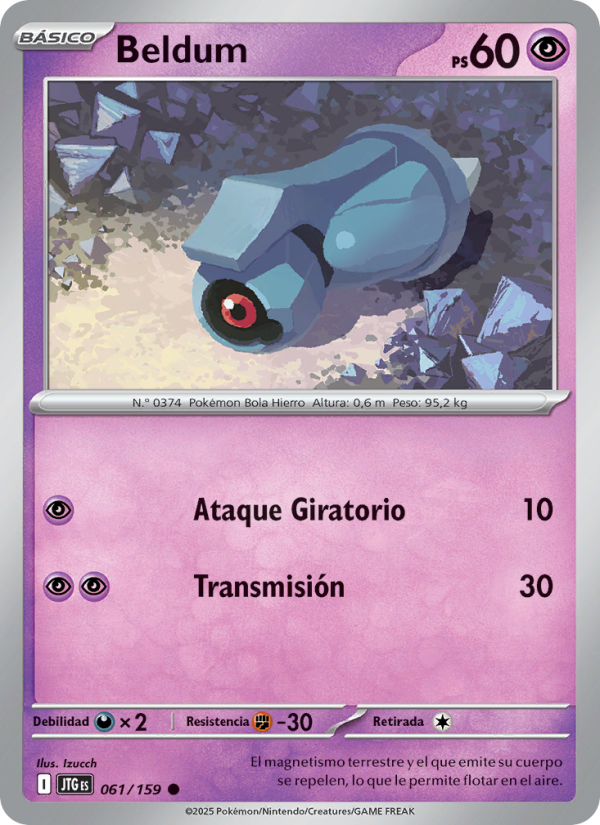 Beldum 061 — Journey Together (Spanish Pokémon TCG card)
