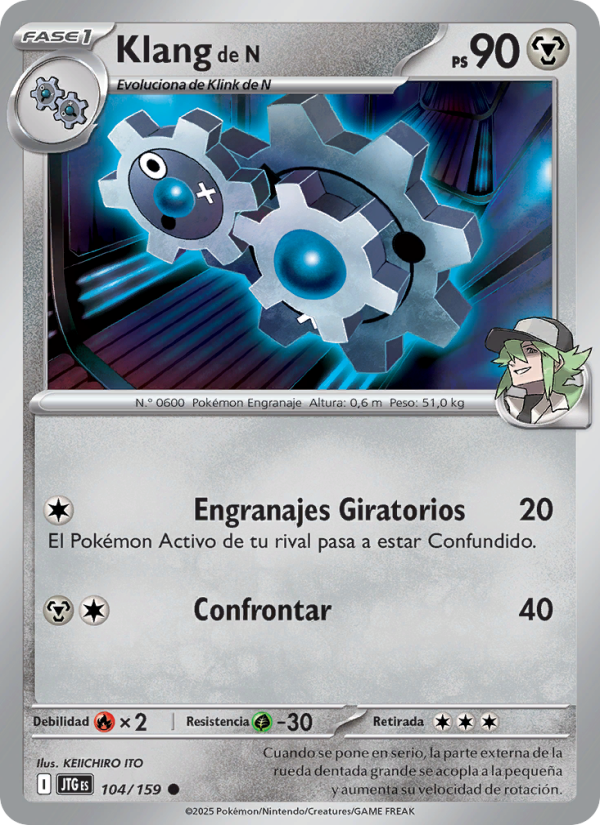 Klang de N 104 — Journey Together (Spanish Pokémon TCG card)